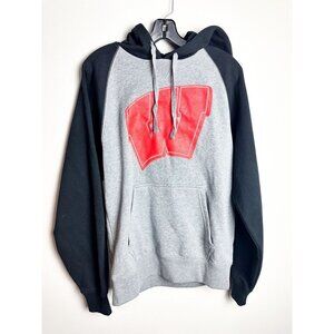 Sport-Tek Gray and Black Hoodie with Red Emblem
